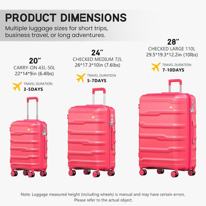 Expandable Carry On Luggage 22x14x9 Airline Approved, 20 Inch Travel Luggage with Spinner Wheels, Lightweight Hard Shell Suitcase Carry on Blue