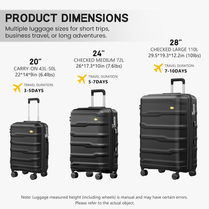 Expandable Carry On Luggage 22x14x9 Airline Approved, 20 Inch Travel Luggage with Spinner Wheels, Lightweight Hard Shell Suitcase Carry on Blue