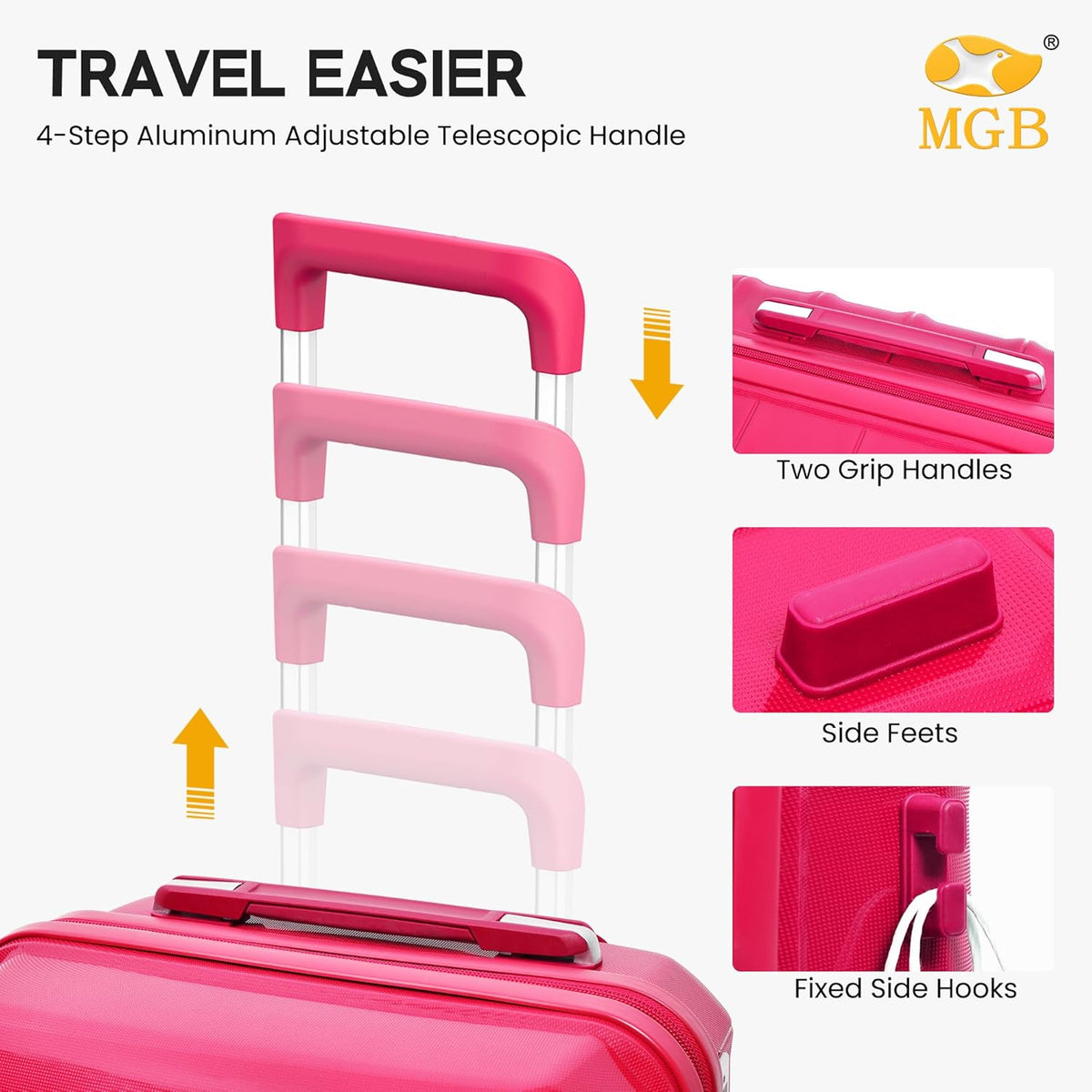 Expandable Carry On Luggage 22x14x9 Airline Approved, 20 Inch Travel Luggage with Spinner Wheels, Lightweight Hard Shell Suitcase Carry on Blue