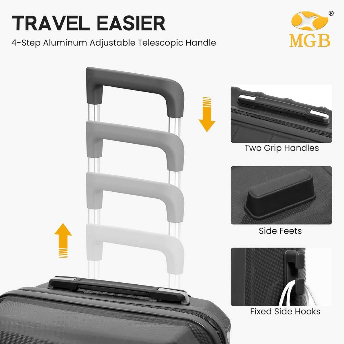 Expandable Carry On Luggage 22x14x9 Airline Approved, 20 Inch Travel Luggage with Spinner Wheels, Lightweight Hard Shell Suitcase Carry on Blue