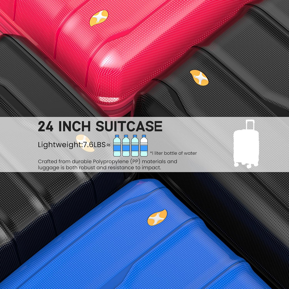 Expandable Carry On Luggage 22x14x9 Airline Approved, 20 Inch Travel Luggage with Spinner Wheels, Lightweight Hard Shell Suitcase Carry on Blue