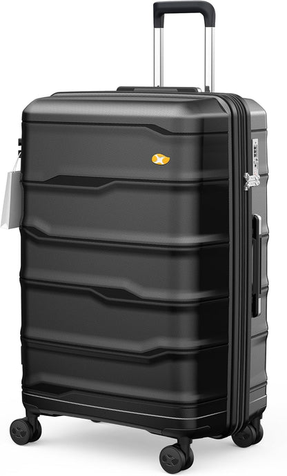 Expandable Carry On Luggage 22x14x9 Airline Approved, 20 Inch Travel Luggage with Spinner Wheels, Lightweight Hard Shell Suitcase Carry on Blue