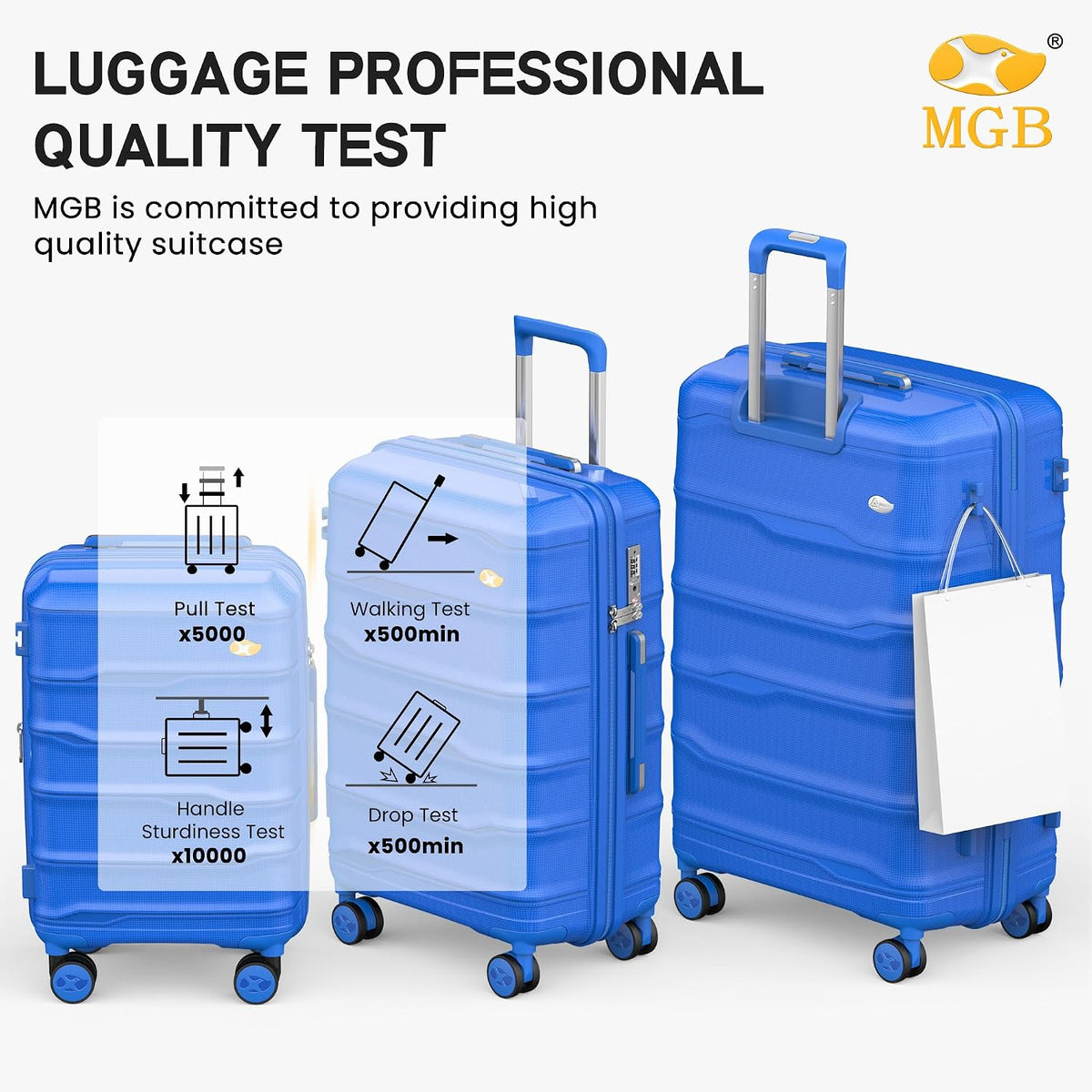 Expandable Carry On Luggage 22x14x9 Airline Approved, 20 Inch Travel Luggage with Spinner Wheels, Lightweight Hard Shell Suitcase Carry on Blue