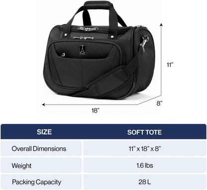 Maxlite 5 Softside Lightweight Underseat Carry-On Travel Tote, Overnight Weekender Bag