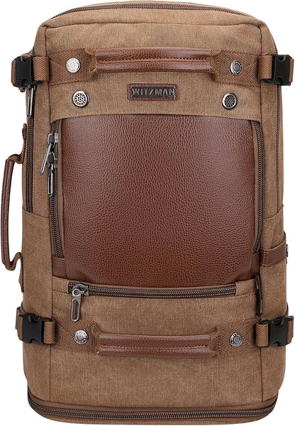 Travel Backpack for Men Large Convertible Duffel Bag Fits 16 Inch | Carry on Luggage Backpack, Large Canvas 3 in 1 Rucksack, With Shoe Compartment, For Weekend Trips, A2021 Big Size Blue