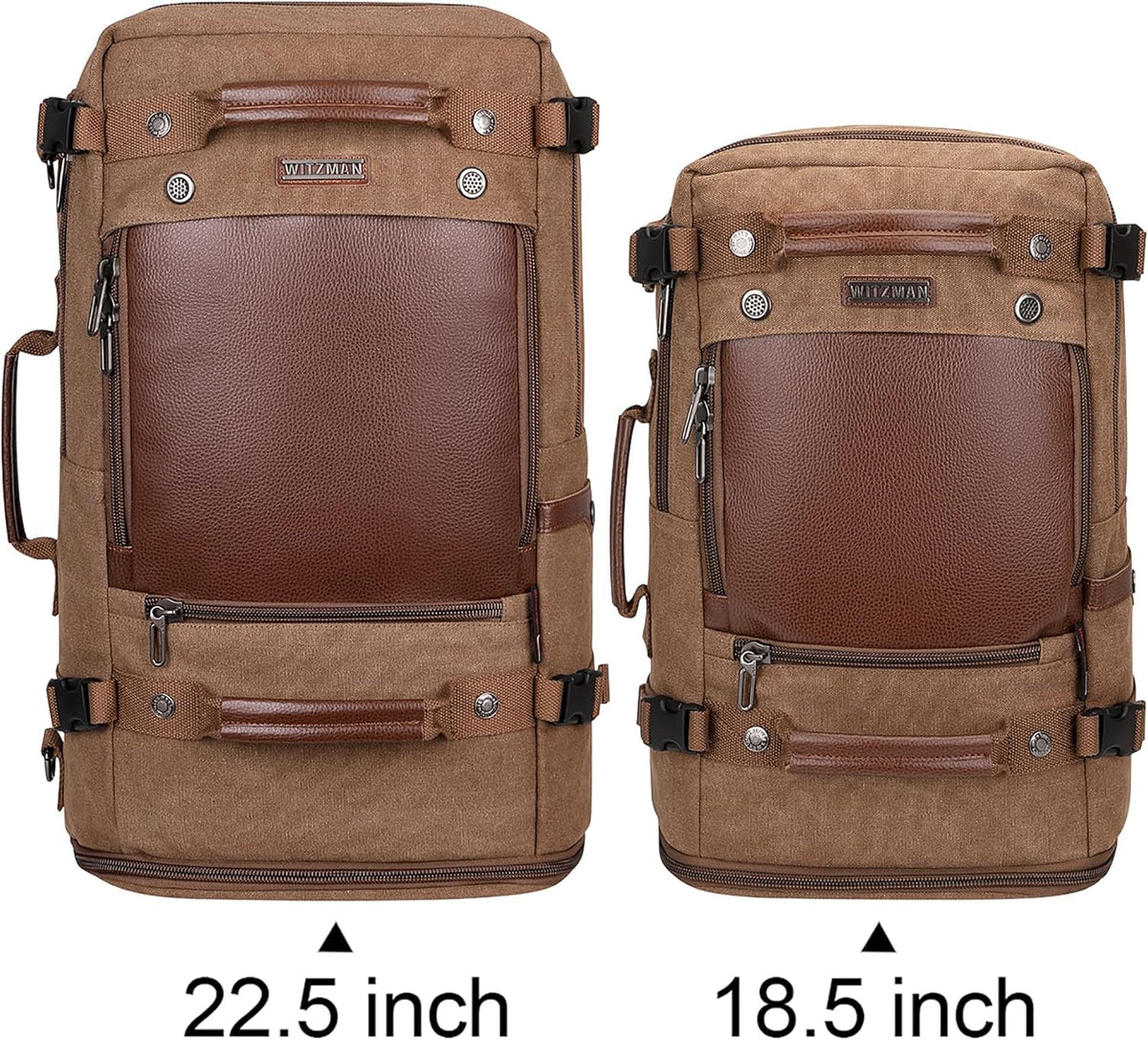 Travel Backpack for Men Large Convertible Duffel Bag Fits 16 Inch | Carry on Luggage Backpack, Large Canvas 3 in 1 Rucksack, With Shoe Compartment, For Weekend Trips, A2021 Big Size Blue