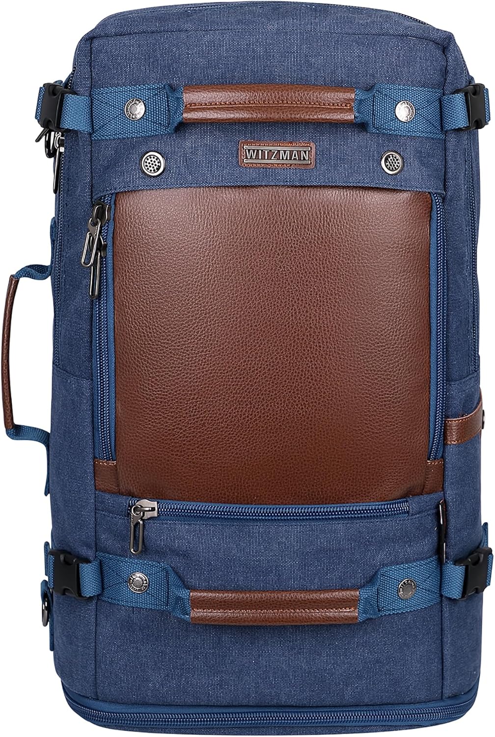 Travel Backpack for Men Large Convertible Duffel Bag Fits 16 Inch | Carry on Luggage Backpack, Large Canvas 3 in 1 Rucksack, With Shoe Compartment, For Weekend Trips, A2021 Big Size Blue