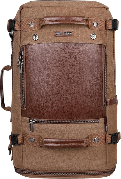 Travel Backpack for Men Large Convertible Duffel Bag Fits 16 Inch | Carry on Luggage Backpack, Large Canvas 3 in 1 Rucksack, With Shoe Compartment, For Weekend Trips, A2021 Big Size Blue