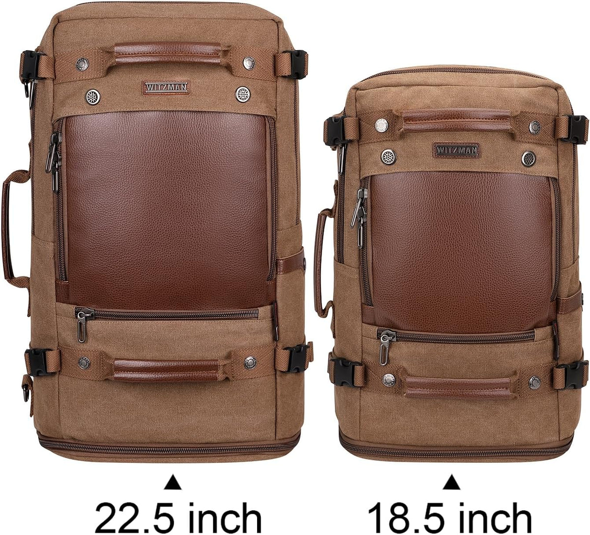 Travel Backpack for Men Large Convertible Duffel Bag Fits 16 Inch | Carry on Luggage Backpack, Large Canvas 3 in 1 Rucksack, With Shoe Compartment, For Weekend Trips, A2021 Big Size Blue