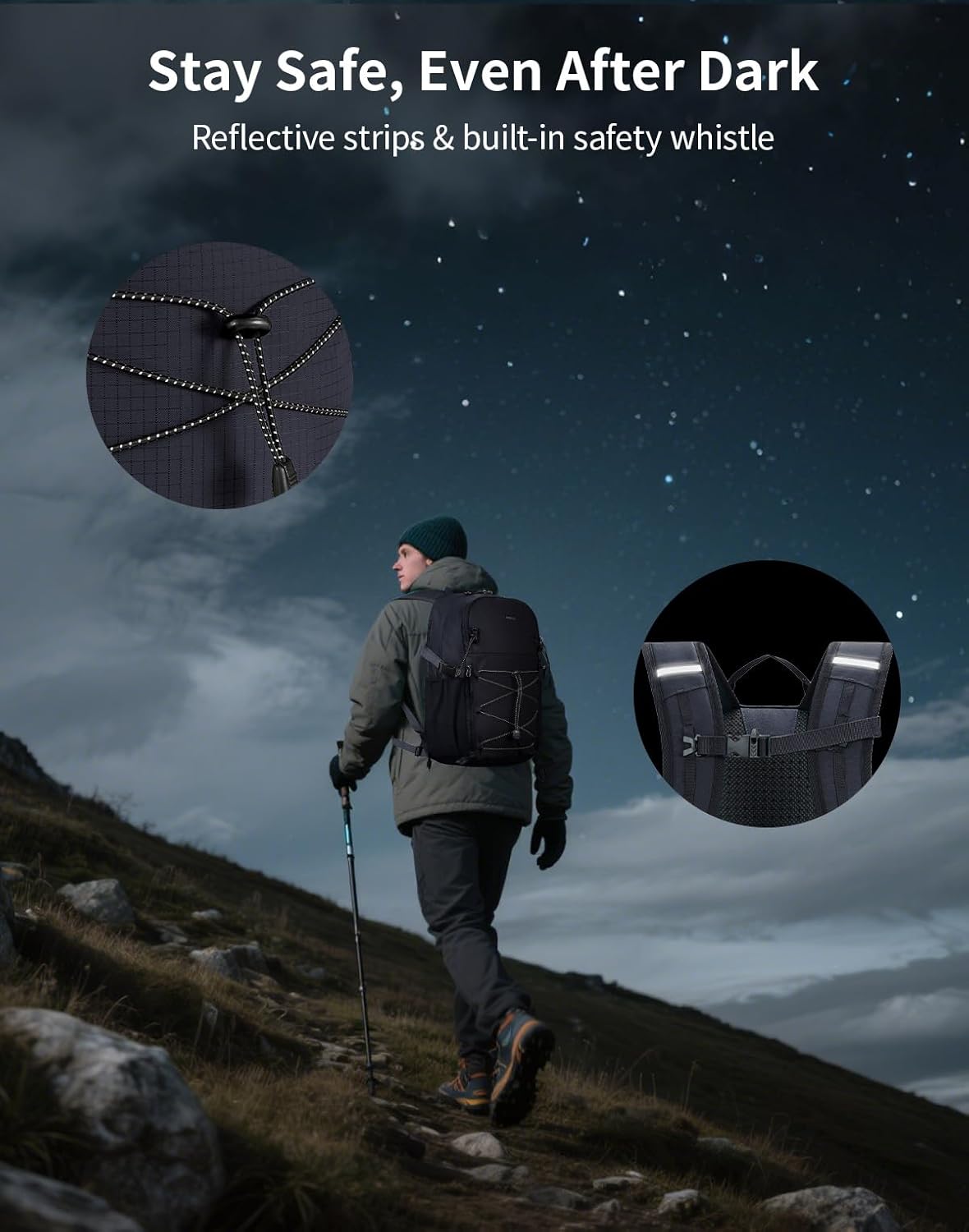 Small Hiking Backpack for Men Women, 20L Lightweight Travel Backpacks Water Resistant Camping Cycling Hiking Daypack