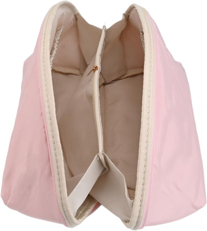 Underwear Storage Bag with Compartments for Bras Socks Travel Organizer, Portable Memory Cloth Case for Home Dorm, White, 9.8x5.1x5.1 Inch(A)