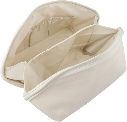 Underwear Storage Bag with Compartments for Bras Socks Travel Organizer, Portable Memory Cloth Case for Home Dorm, White, 9.8x5.1x5.1 Inch(A)