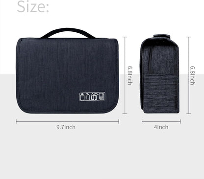 Large Capacity Toiletry Bag Travel Bag with Hanging Hook for Men and Women Waterproof Travel Cosmetic Bag Bathroom Bag,with TSA Approved Zippers Clear Travel Makeup Bag Carry-on