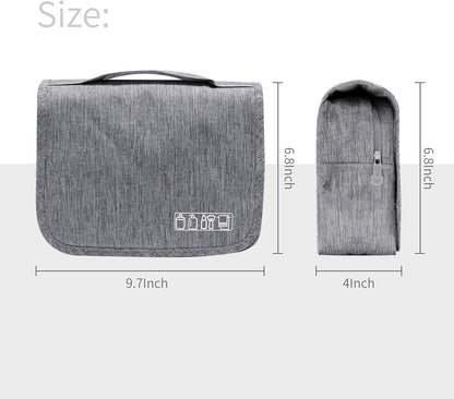 Large Capacity Toiletry Bag Travel Bag with Hanging Hook for Men and Women Waterproof Travel Cosmetic Bag Bathroom Bag,with TSA Approved Zippers Clear Travel Makeup Bag Carry-on