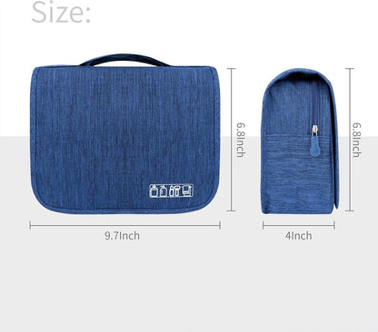 Large Capacity Toiletry Bag Travel Bag with Hanging Hook for Men and Women Waterproof Travel Cosmetic Bag Bathroom Bag,with TSA Approved Zippers Clear Travel Makeup Bag Carry-on