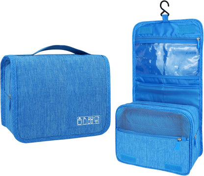 Large Capacity Toiletry Bag Travel Bag with Hanging Hook for Men and Women Waterproof Travel Cosmetic Bag Bathroom Bag,with TSA Approved Zippers Clear Travel Makeup Bag Carry-on