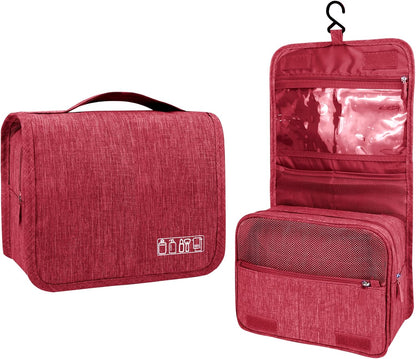Large Capacity Toiletry Bag Travel Bag with Hanging Hook for Men and Women Waterproof Travel Cosmetic Bag Bathroom Bag,with TSA Approved Zippers Clear Travel Makeup Bag Carry-on