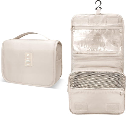 Large Capacity Toiletry Bag Travel Bag with Hanging Hook for Men and Women Waterproof Travel Cosmetic Bag Bathroom Bag,with TSA Approved Zippers Clear Travel Makeup Bag Carry-on