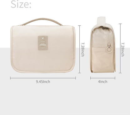 Large Capacity Toiletry Bag Travel Bag with Hanging Hook for Men and Women Waterproof Travel Cosmetic Bag Bathroom Bag,with TSA Approved Zippers Clear Travel Makeup Bag Carry-on