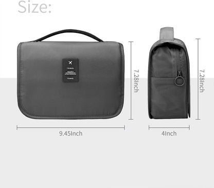 Large Capacity Toiletry Bag Travel Bag with Hanging Hook for Men and Women Waterproof Travel Cosmetic Bag Bathroom Bag,with TSA Approved Zippers Clear Travel Makeup Bag Carry-on