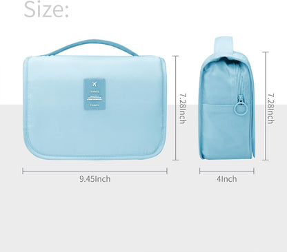 Large Capacity Toiletry Bag Travel Bag with Hanging Hook for Men and Women Waterproof Travel Cosmetic Bag Bathroom Bag,with TSA Approved Zippers Clear Travel Makeup Bag Carry-on