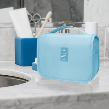 Large Capacity Toiletry Bag Travel Bag with Hanging Hook for Men and Women Waterproof Travel Cosmetic Bag Bathroom Bag,with TSA Approved Zippers Clear Travel Makeup Bag Carry-on