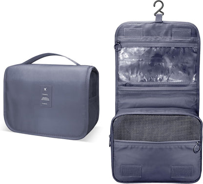 Large Capacity Toiletry Bag Travel Bag with Hanging Hook for Men and Women Waterproof Travel Cosmetic Bag Bathroom Bag,with TSA Approved Zippers Clear Travel Makeup Bag Carry-on