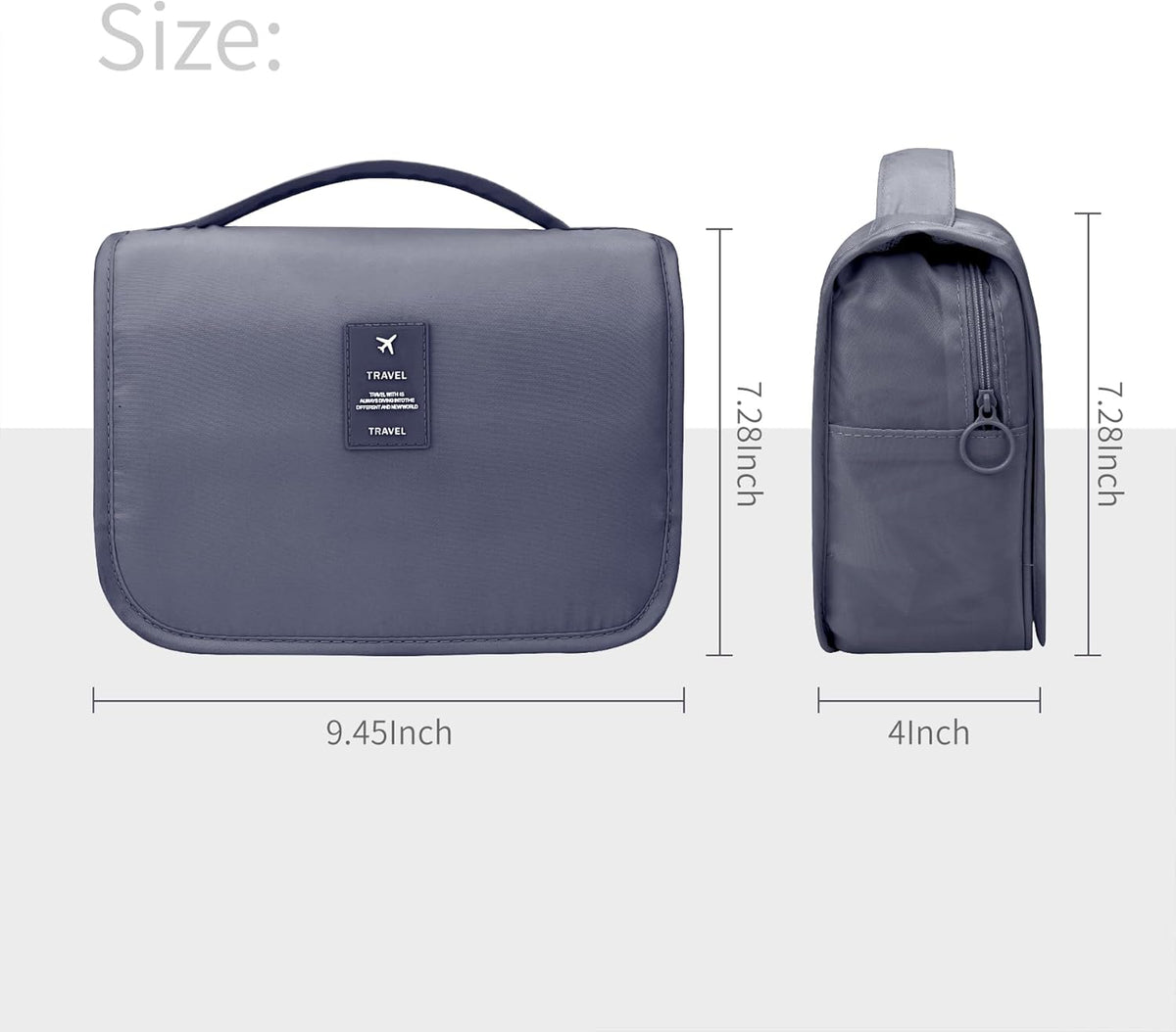 Large Capacity Toiletry Bag Travel Bag with Hanging Hook for Men and Women Waterproof Travel Cosmetic Bag Bathroom Bag,with TSA Approved Zippers Clear Travel Makeup Bag Carry-on