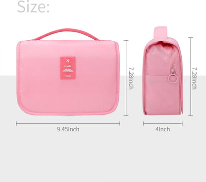 Large Capacity Toiletry Bag Travel Bag with Hanging Hook for Men and Women Waterproof Travel Cosmetic Bag Bathroom Bag,with TSA Approved Zippers Clear Travel Makeup Bag Carry-on