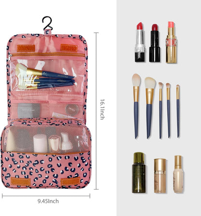 Large Capacity Toiletry Bag Travel Bag with Hanging Hook for Men and Women Waterproof Travel Cosmetic Bag Bathroom Bag,with TSA Approved Zippers Clear Travel Makeup Bag Carry-on