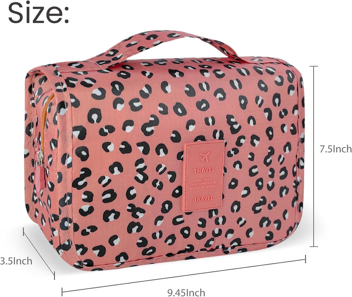Large Capacity Toiletry Bag Travel Bag with Hanging Hook for Men and Women Waterproof Travel Cosmetic Bag Bathroom Bag,with TSA Approved Zippers Clear Travel Makeup Bag Carry-on