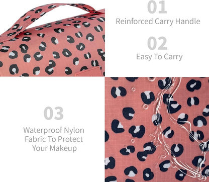 Large Capacity Toiletry Bag Travel Bag with Hanging Hook for Men and Women Waterproof Travel Cosmetic Bag Bathroom Bag,with TSA Approved Zippers Clear Travel Makeup Bag Carry-on