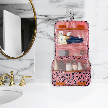 Large Capacity Toiletry Bag Travel Bag with Hanging Hook for Men and Women Waterproof Travel Cosmetic Bag Bathroom Bag,with TSA Approved Zippers Clear Travel Makeup Bag Carry-on