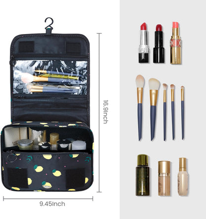 Large Capacity Toiletry Bag Travel Bag with Hanging Hook for Men and Women Waterproof Travel Cosmetic Bag Bathroom Bag,with TSA Approved Zippers Clear Travel Makeup Bag Carry-on