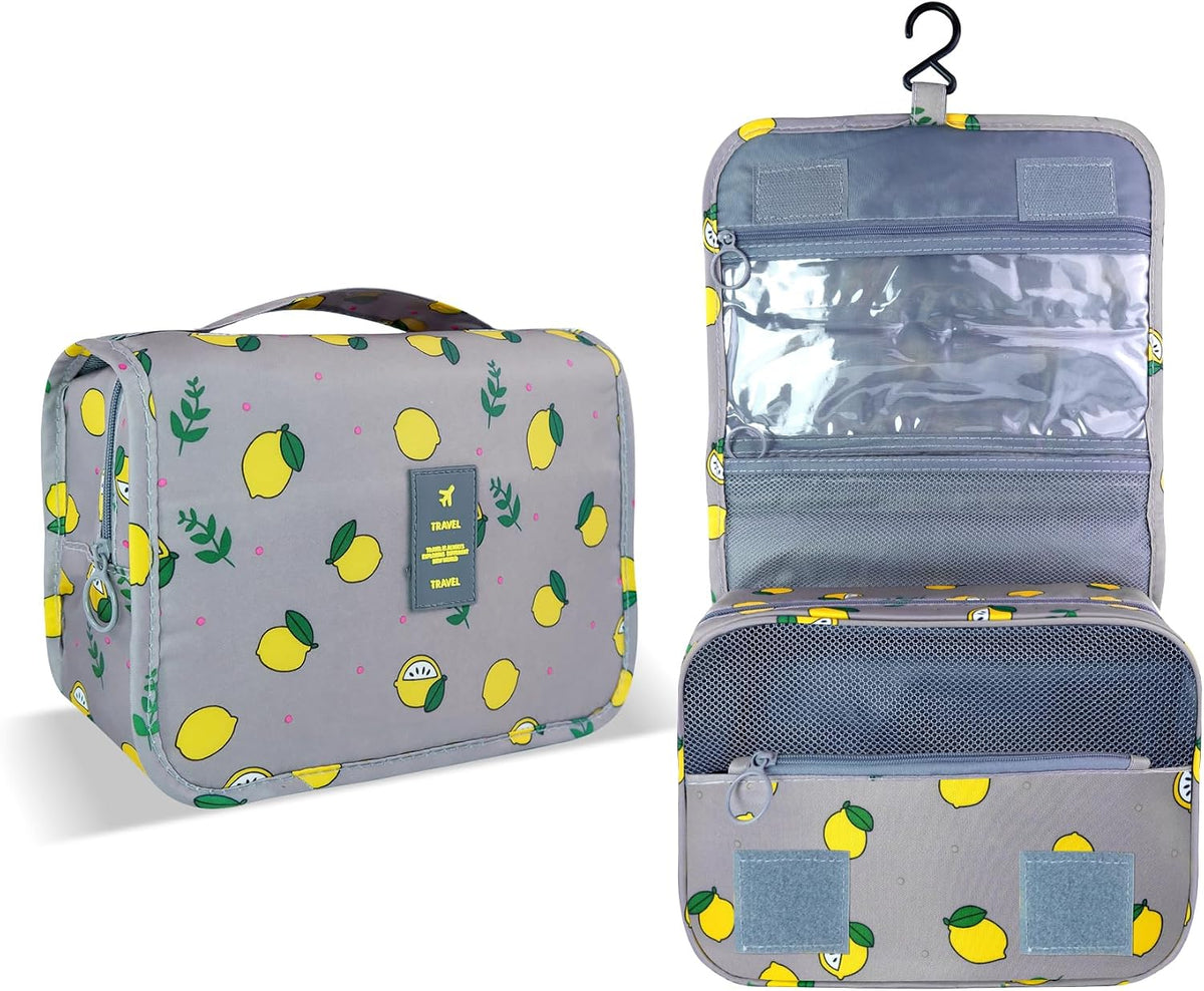 Large Capacity Toiletry Bag Travel Bag with Hanging Hook for Men and Women Waterproof Travel Cosmetic Bag Bathroom Bag,with TSA Approved Zippers Clear Travel Makeup Bag Carry-on