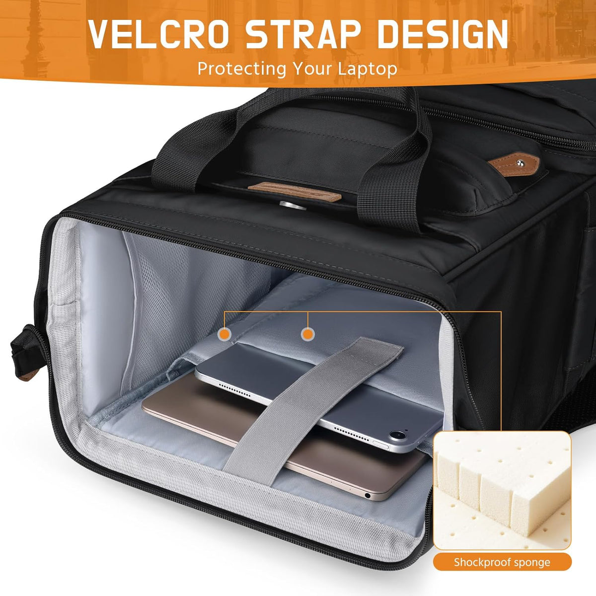 Laptop Backpack for Women Men, 15.6-17.3" Waterproof Travel Bag | Anti-theft Design, Lightweight, Luggage Strap, Device Protection, Breathable,Multi-Pockets, Perfect for Work/Business/School