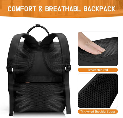 Laptop Backpack for Women Men, 15.6-17.3" Waterproof Travel Bag | Anti-theft Design, Lightweight, Luggage Strap, Device Protection, Breathable,Multi-Pockets, Perfect for Work/Business/School