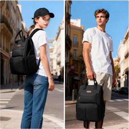 Laptop Backpack for Women Men, 15.6-17.3" Waterproof Travel Bag | Anti-theft Design, Lightweight, Luggage Strap, Device Protection, Breathable,Multi-Pockets, Perfect for Work/Business/School