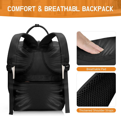 Laptop Backpack for Women Men, 15.6-17.3" Waterproof Travel Bag | Anti-theft Design, Lightweight, Luggage Strap, Device Protection, Breathable,Multi-Pockets, Perfect for Work/Business/School
