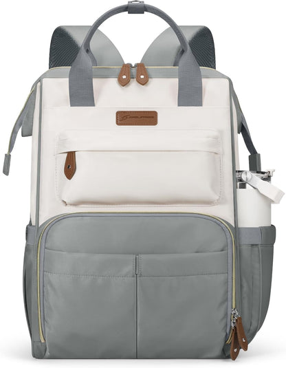 Laptop Backpack for Women Men, 15.6-17.3" Waterproof Travel Bag | Anti-theft Design, Lightweight, Luggage Strap, Device Protection, Breathable,Multi-Pockets, Perfect for Work/Business/School