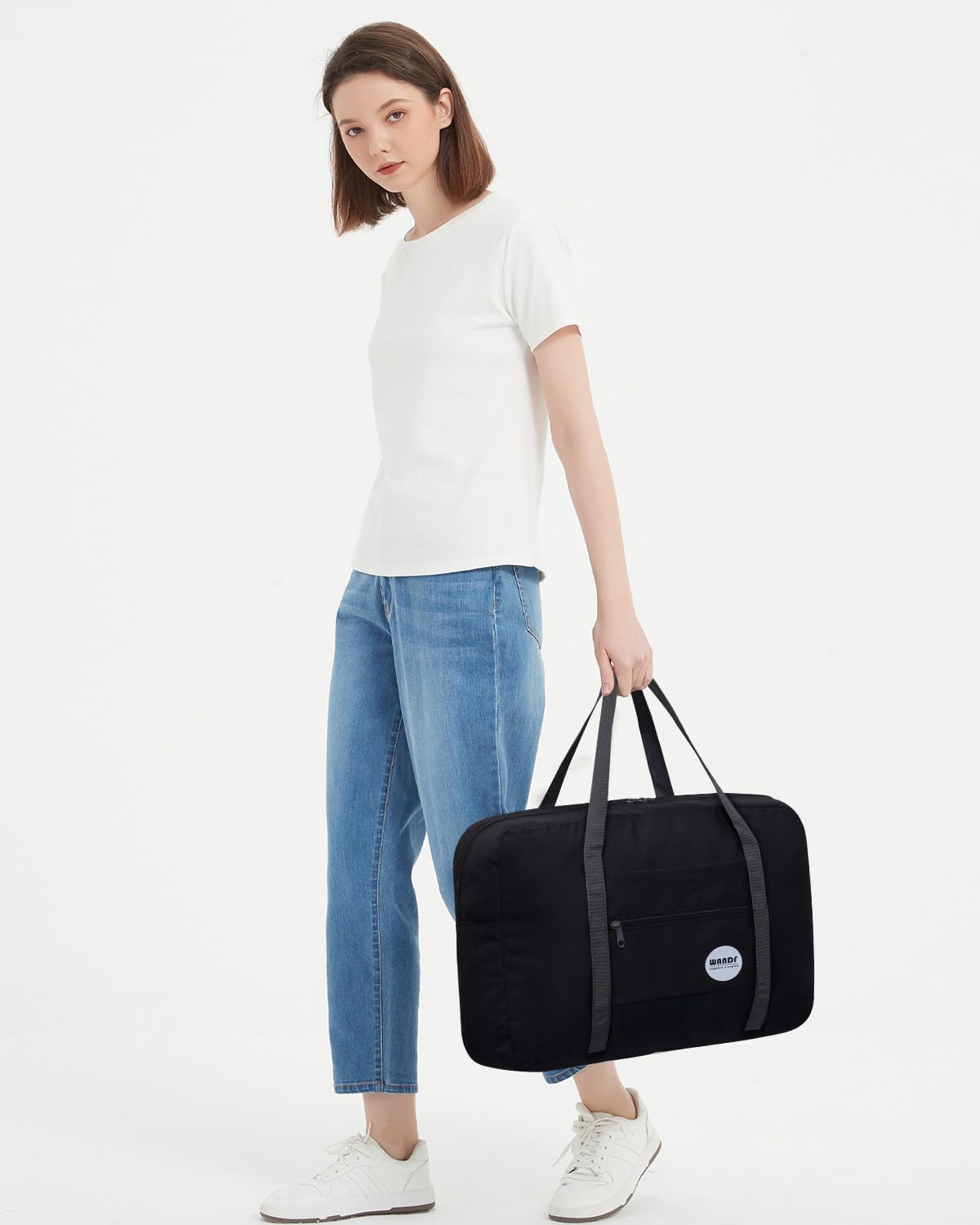 Personal Item Travel Bag, Carry On Duffle Bag Women | 18x14x8 inches, Frontier Airline Underseat Fit, Weekend Overnight Trips, Lightweight Packable