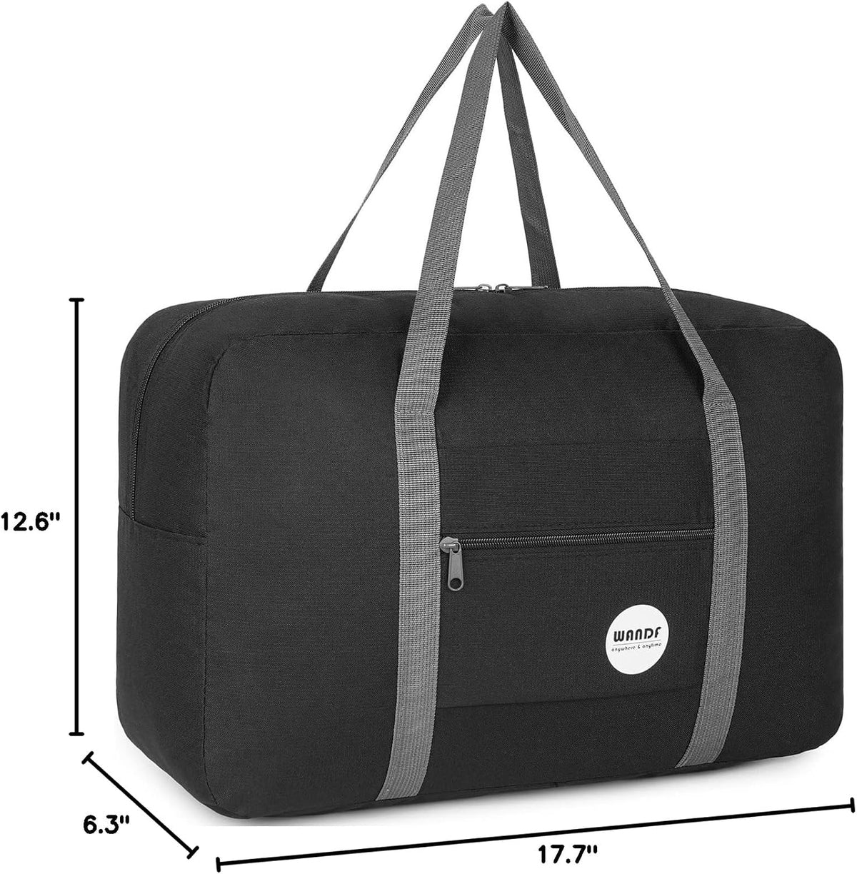 Personal Item Travel Bag, Carry On Duffle Bag Women | 18x14x8 inches, Frontier Airline Underseat Fit, Weekend Overnight Trips, Lightweight Packable