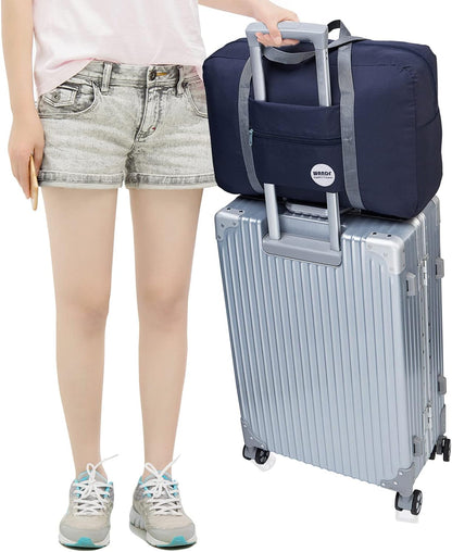 Personal Item Travel Bag, Carry On Duffle Bag Women | 18x14x8 inches, Frontier Airline Underseat Fit, Weekend Overnight Trips, Lightweight Packable