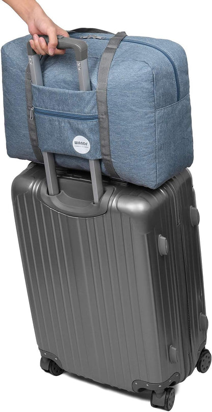 Personal Item Travel Bag, Carry On Duffle Bag Women | 18x14x8 inches, Frontier Airline Underseat Fit, Weekend Overnight Trips, Lightweight Packable