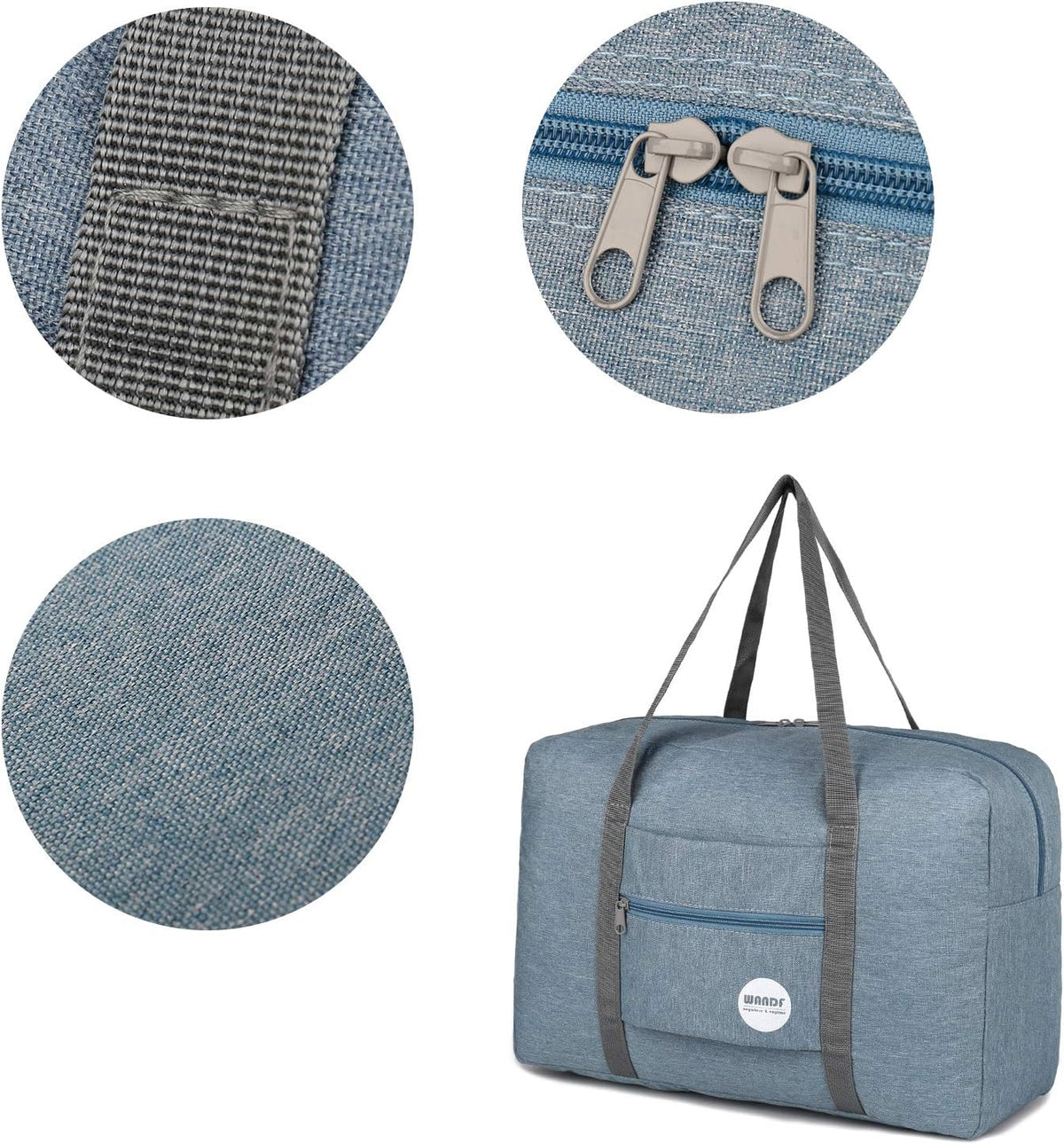 Personal Item Travel Bag, Carry On Duffle Bag Women | 18x14x8 inches, Frontier Airline Underseat Fit, Weekend Overnight Trips, Lightweight Packable