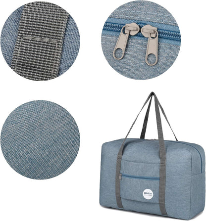 Personal Item Travel Bag, Carry On Duffle Bag Women | 18x14x8 inches, Frontier Airline Underseat Fit, Weekend Overnight Trips, Lightweight Packable