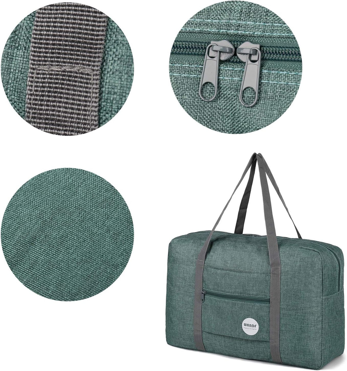 Personal Item Travel Bag, Carry On Duffle Bag Women | 18x14x8 inches, Frontier Airline Underseat Fit, Weekend Overnight Trips, Lightweight Packable