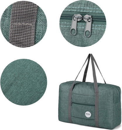 Personal Item Travel Bag, Carry On Duffle Bag Women | 18x14x8 inches, Frontier Airline Underseat Fit, Weekend Overnight Trips, Lightweight Packable
