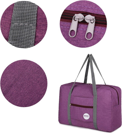 Personal Item Travel Bag, Carry On Duffle Bag Women | 18x14x8 inches, Frontier Airline Underseat Fit, Weekend Overnight Trips, Lightweight Packable