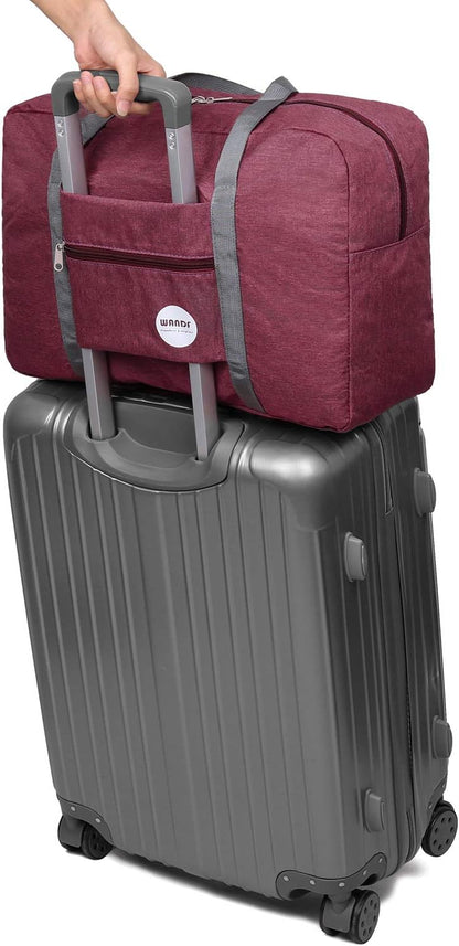 Personal Item Travel Bag, Carry On Duffle Bag Women | 18x14x8 inches, Frontier Airline Underseat Fit, Weekend Overnight Trips, Lightweight Packable